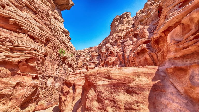 Scenic canyon landscape view